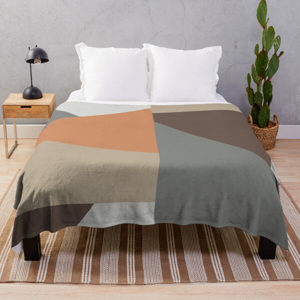 Aperçu de l'œuvre Abstract shapes - marron, gris et orange créée et vendue par Silly Lily.