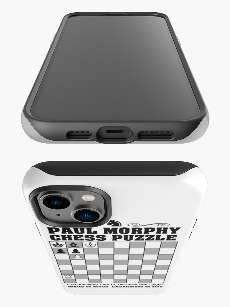 Paul Morphy--Chess Puzzle iPhone Case for Sale by tshdesigns