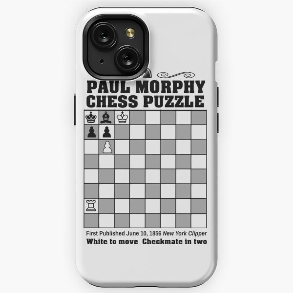 Paul Morphy--Chess Puzzle iPhone Case for Sale by tshdesigns