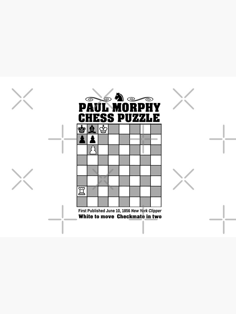 Paul Morphy--Chess Puzzle Art Board Print for Sale by tshdesigns