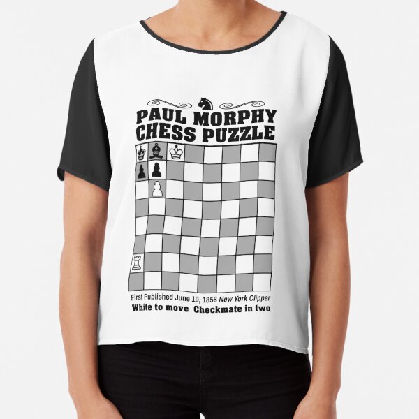 Paul Morphy--Chess Puzzle Photographic Print for Sale by