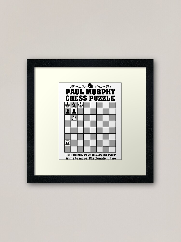 Paul Morphy--Chess Puzzle Art Board Print for Sale by tshdesigns