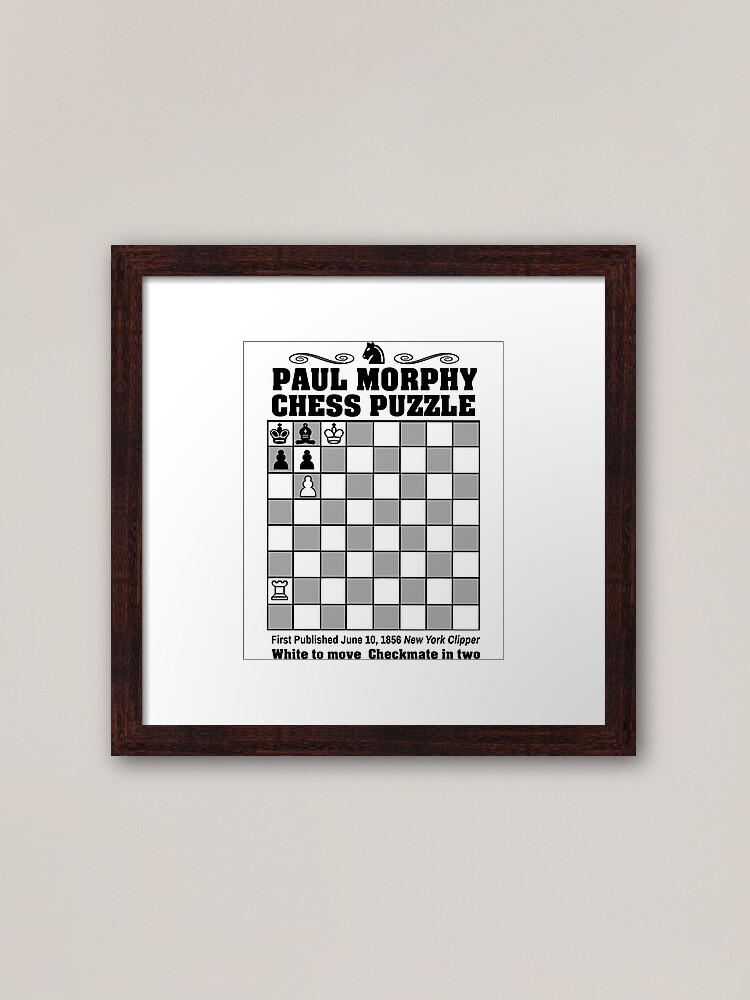 Paul Morphy, Chess available as Framed Prints, Photos, Wall Art and Photo  Gifts