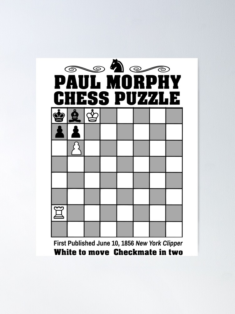 Paul Morphy--Chess Puzzle | iPad Case & Skin