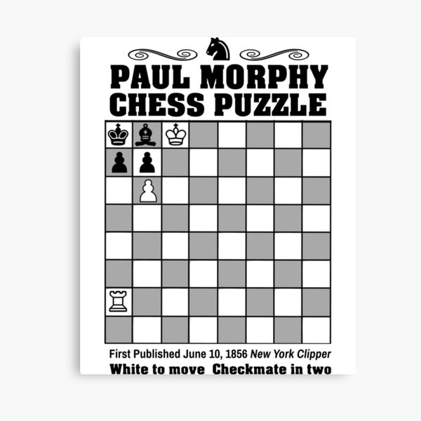 Opera Game - Paul Morphy Metal Print for Sale by GambitChess