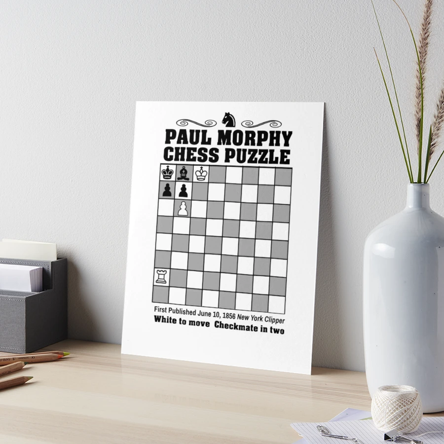 Paul Morphy--Chess Puzzle | iPad Case & Skin