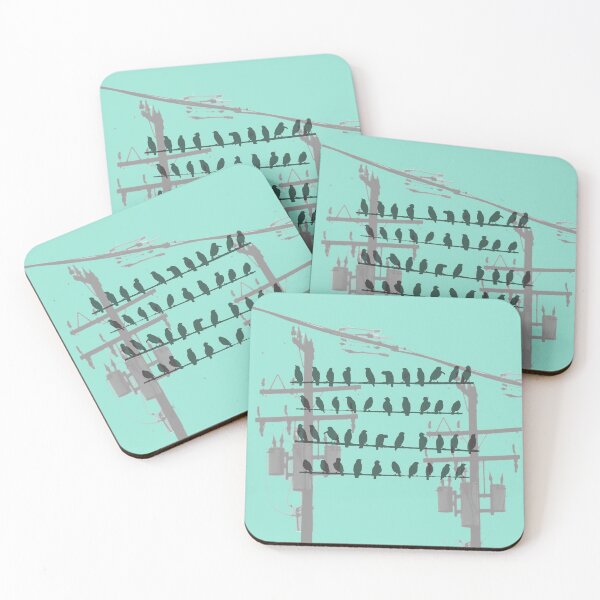 Item preview, Birds On A WIre - Turquoise designed and sold by incarnations.