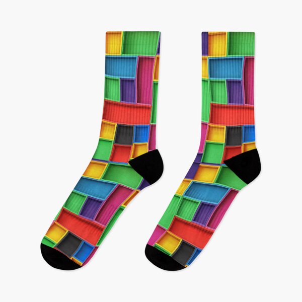 Item preview, Multi Colors Colorful Squares Rectangles Design designed and sold by Opal Print.