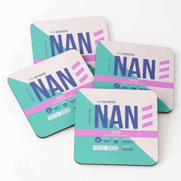 Item preview, Fiji (NAN) Airport Code Baggage Tag designed and sold by SLAG-Creative.