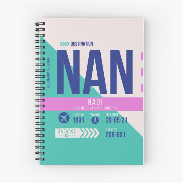 Item preview, Fiji (NAN) Airport Code Baggage Tag designed and sold by SLAG-Creative.