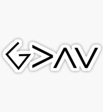 God is Greater than the Ups and Downs Sticker