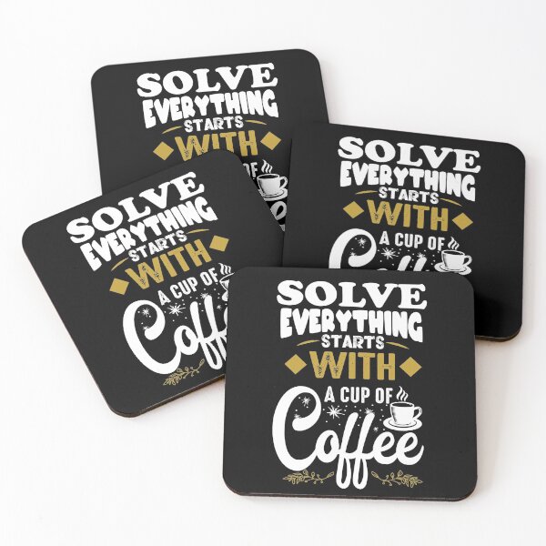 Item preview, Solve everything starts with a cup coffee - coffee solves everything designed and sold by EhsanStore.