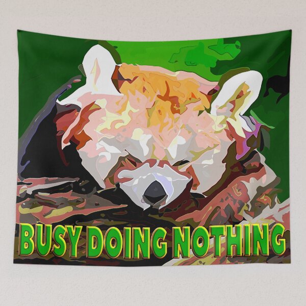 Item preview, BUSY DOING NOTHING PANDA designed and sold by Ralek.