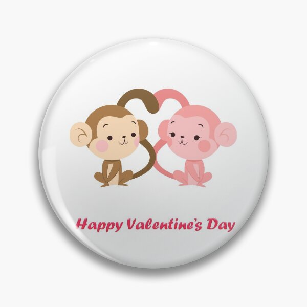 Item preview, couple Animal monkey Valentine's Day  designed and sold by Haxino.