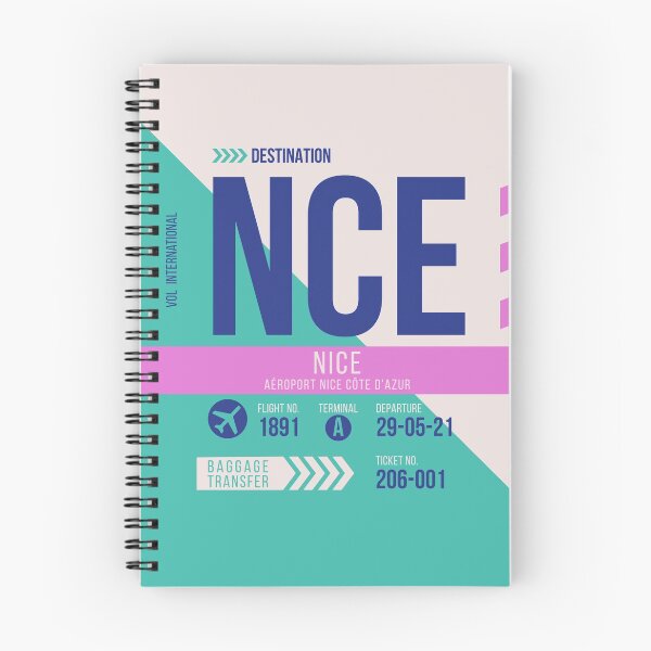 Item preview, Nice (NCE) Airport Code Baggage Tag designed and sold by SLAG-Creative.