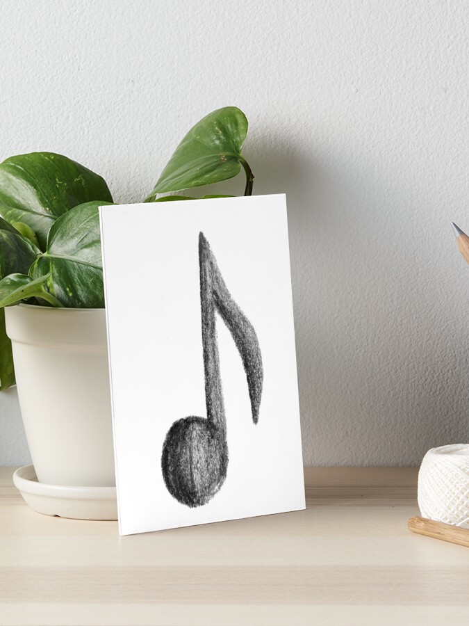 Eighth Note Pencil Drawing