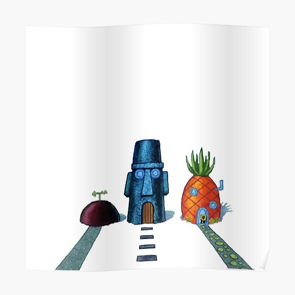 Spongebob House Posters Redbubble