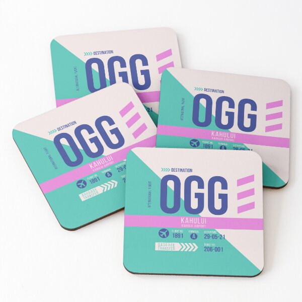 Item preview, Kahului Maui (OGG) Airport Code Baggage Tag designed and sold by SLAG-Creative.