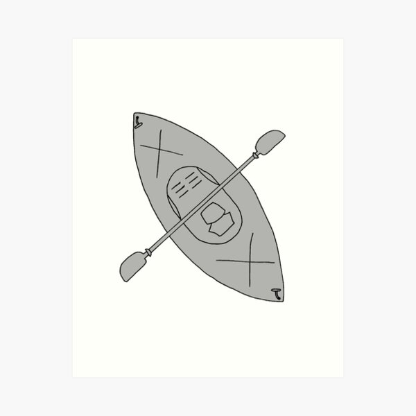Item preview, Light Gray Kayak designed and sold by Dead On Design.