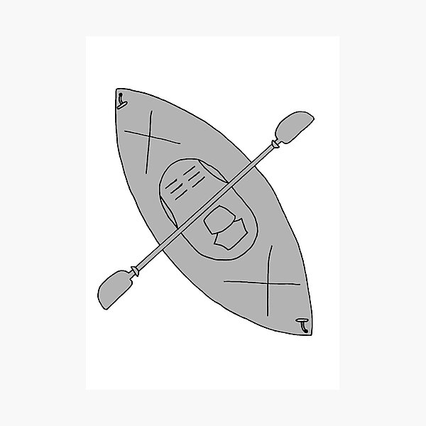 Item preview, Light Gray Kayak designed and sold by Dead On Design.