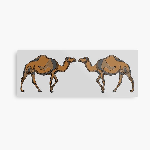 Item preview, minimalistic brown desert dromedary camel illustration designed and sold by The Red Shop.