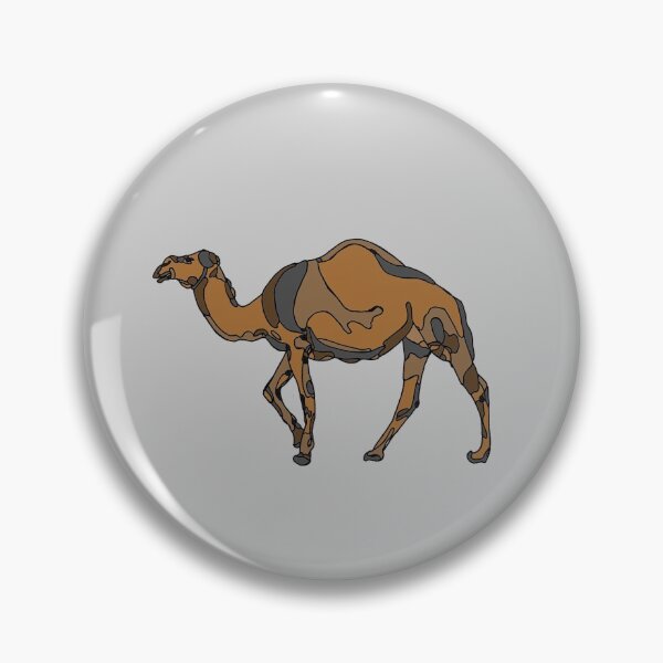 Item preview, minimalistic brown desert dromedary camel illustration designed and sold by The Red Shop.