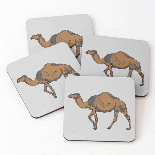 Item preview, minimalistic brown desert dromedary camel illustration designed and sold by The Red Shop.