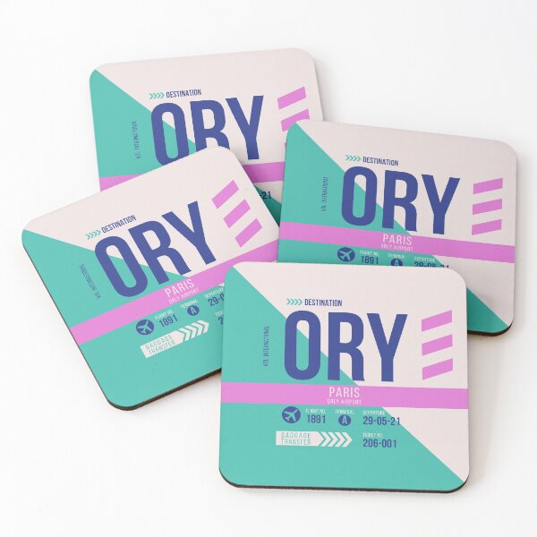 Item preview, Paris (ORY) Airport Code Baggage Tag designed and sold by SLAG-Creative.
