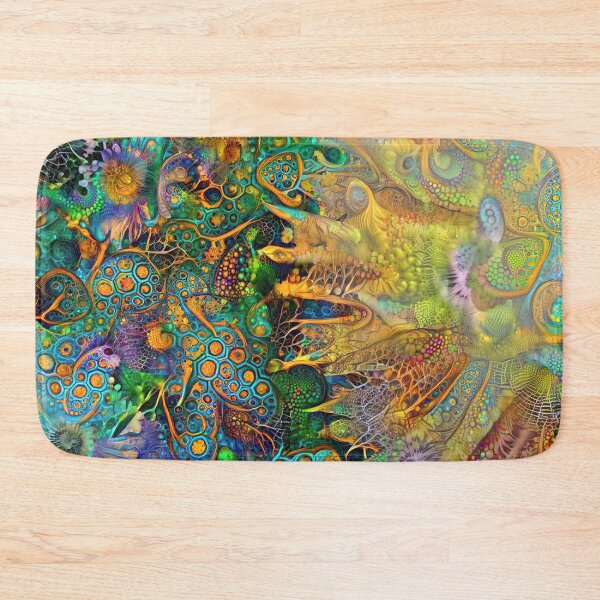 Item preview, Deepdream floral fractalize space abstraction designed and sold by blackhalt.