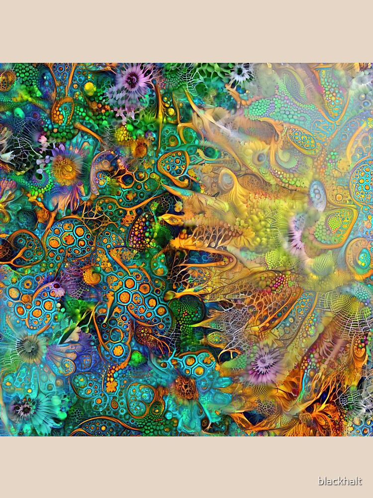 Deepdream floral fractalize space abstraction by blackhalt