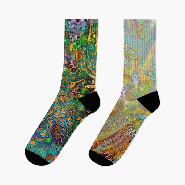 Item preview, Deepdream floral fractalize space abstraction designed and sold by blackhalt.