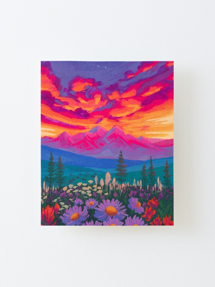 Alternate view of Zodiac Signs As Landscape Paintings - Taurus Mounted Print