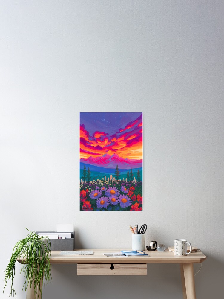 Thumbnail 2 of 3, Poster, Zodiac Signs As Landscape Paintings - Taurus designed and sold by Afair937.