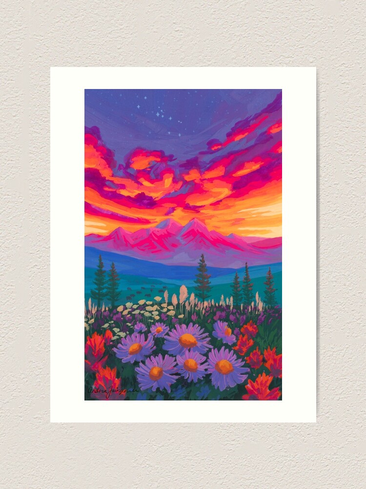 Alternate view of Zodiac Signs As Landscape Paintings - Taurus Art Print
