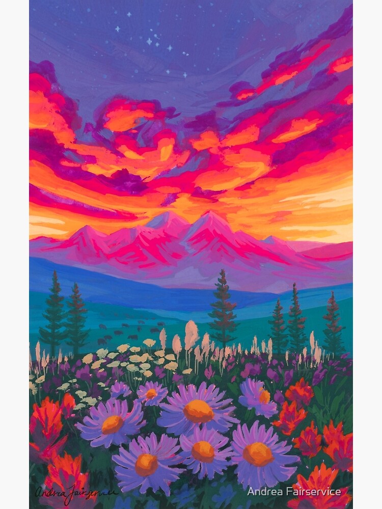 Thumbnail 3 of 3, Poster, Zodiac Signs As Landscape Paintings - Taurus designed and sold by Afair937.