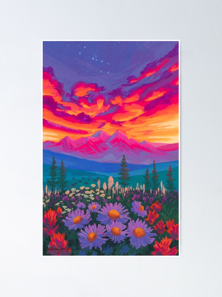 Thumbnail 1 of 3, Poster, Zodiac Signs As Landscape Paintings - Taurus designed and sold by Afair937.