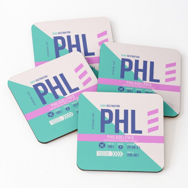 Item preview, Philadelphia (PHL) Airport Code Baggage Tag designed and sold by SLAG-Creative.