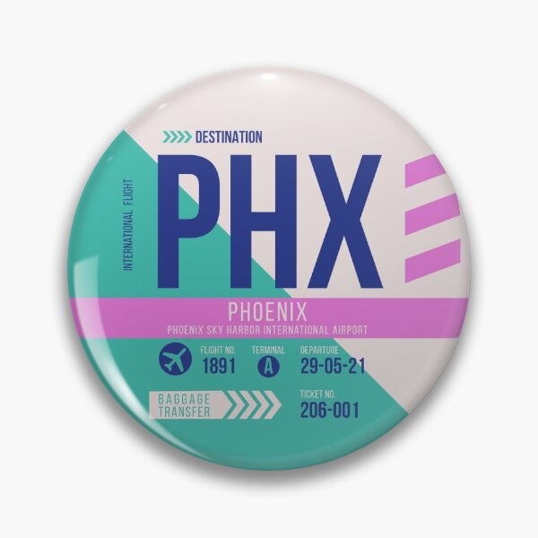 Artikelvorschau, Phoenix (PHX) Flughafencode Gepäckanhänger entworfen und verkauft von SLAG-Creative.