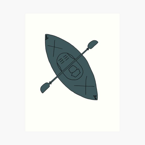Item preview, Slate Blue Kayak designed and sold by Dead On Design.