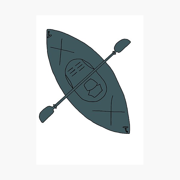 Item preview, Slate Blue Kayak designed and sold by Dead On Design.