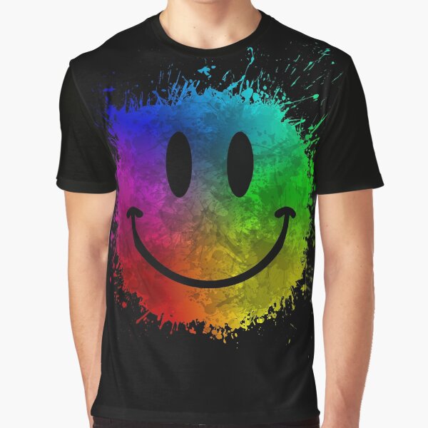 Item preview, Smiley Face Splatter - Rainbow designed and sold by jc007.