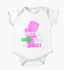 First I'm Sour Then I'm Sweet (Pink) One Piece - Short Sleeve