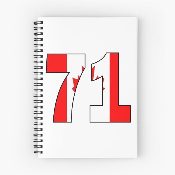 Item preview, Number 71 with Canadian flag on the background designed and sold by AllShirts21.