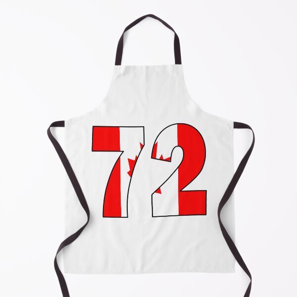 Item preview, Number 72 with Canadian flag on the background designed and sold by AllShirts21.
