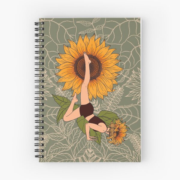 Item preview, Sunflower Yoga Asana Floral Pattern designed and sold by sierratruong.
