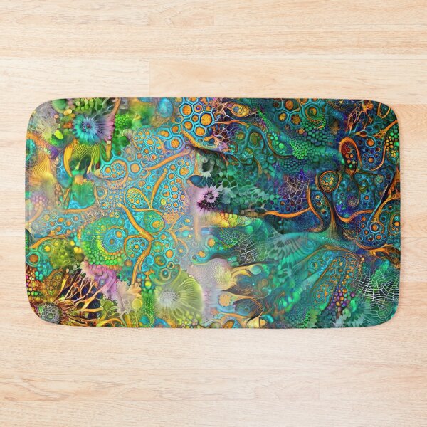 Item preview, Deepdream floral fractalize space abstraction designed and sold by blackhalt.