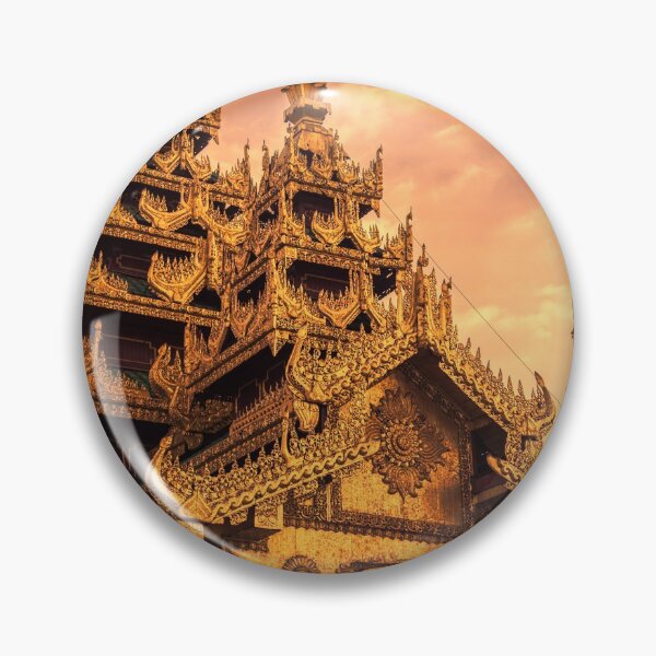 Item preview, Myanmar. Yangon. Shwedagon Pagoda. Architectural Details. Sunset. designed and sold by vadim19.