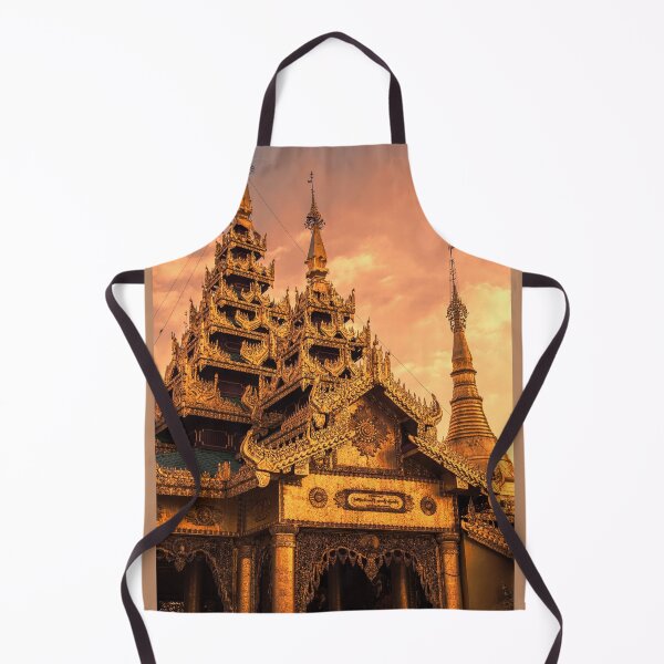 Item preview, Myanmar. Yangon. Shwedagon Pagoda. Architectural Details. Sunset. designed and sold by vadim19.