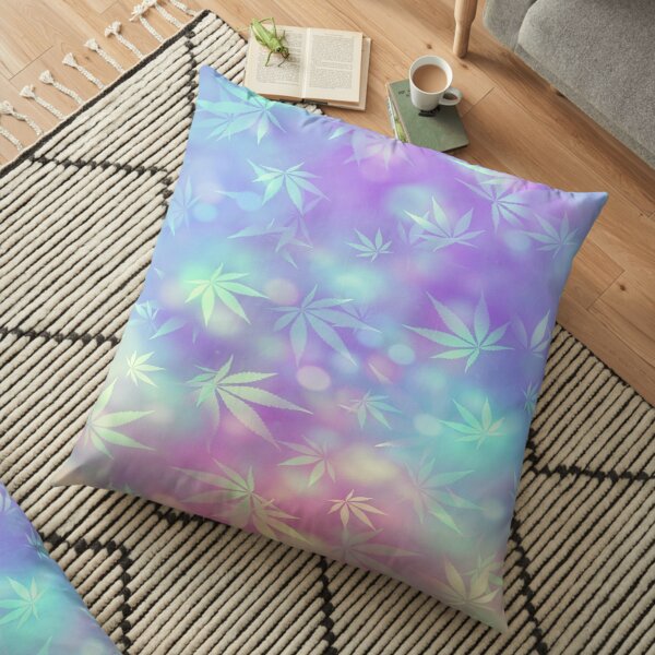 Marijuana Pattern Design Floor Pillow