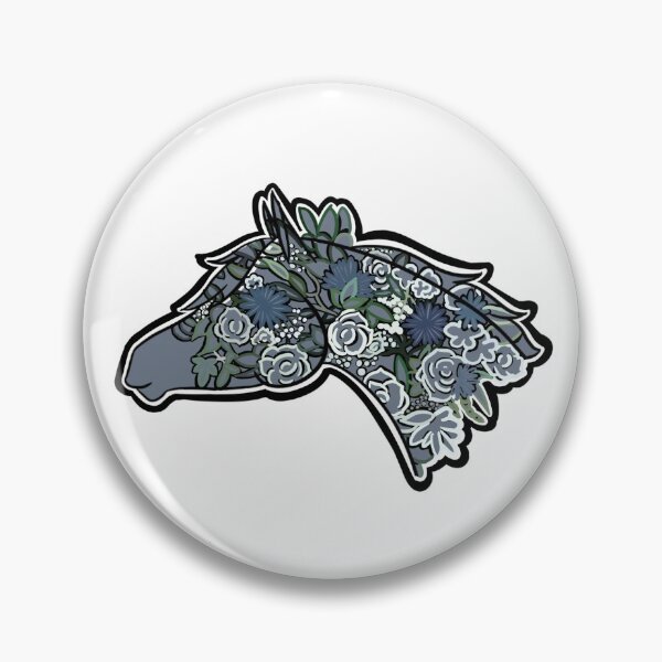 Item preview, Blue floral horse designed and sold by lydiaace.